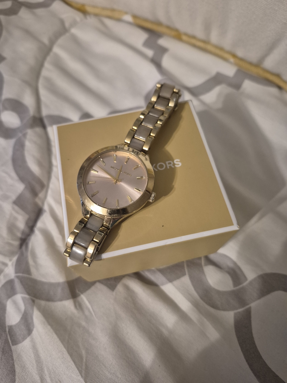 Michael Kors Women's Gold and Rose Gold Tone Watch